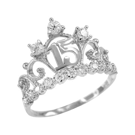 gold quinceanera rings|quinceanera rings white gold.